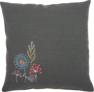 Stylized Flowers Cushion Printed Embroidery Kit Vervaco SALE
