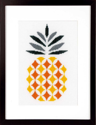Pineapple Cross Stitch Kit Vervaco