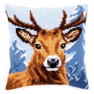 Deer Cushion Front Cross Stitch Kit Vervaco