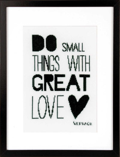 Do Small Things Cross Stitch Kit Vervaco