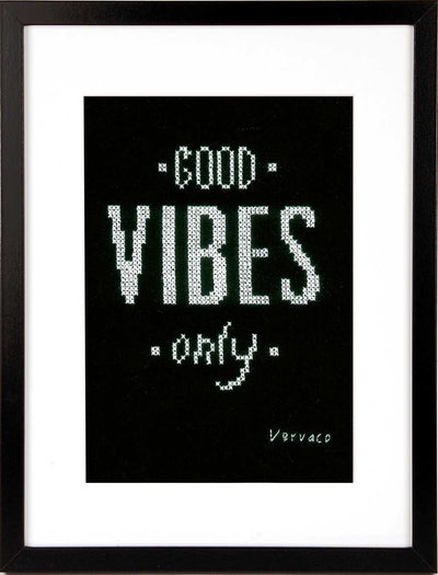 Good Vibes Cross Stitch Kit Vervaco