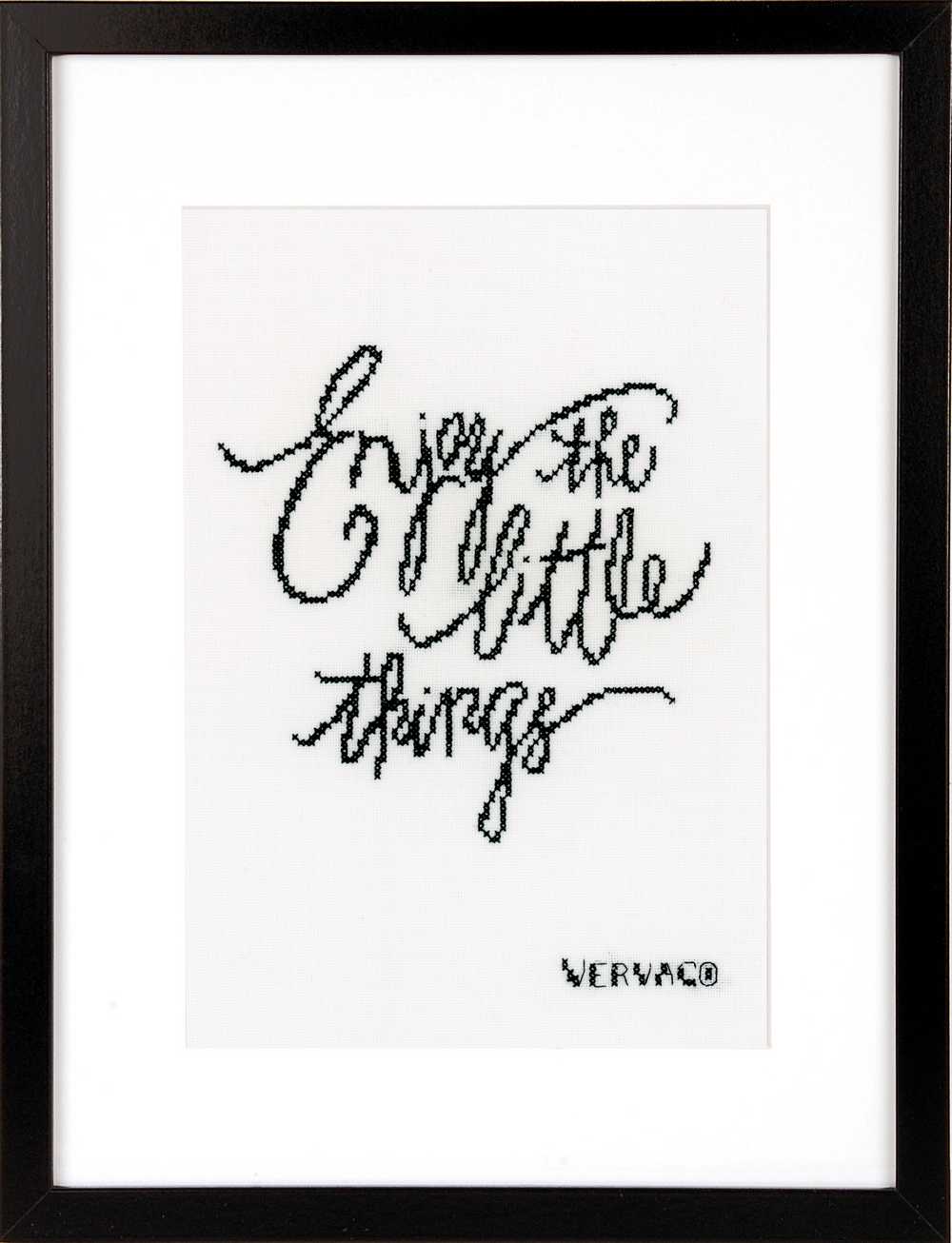 Enjoy The Little Things Cross Stitch Kit Vervaco