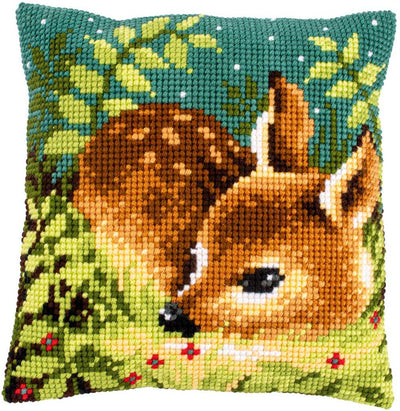 Vervaco Cross Stitch Kit - Deer in the Grass Cushion