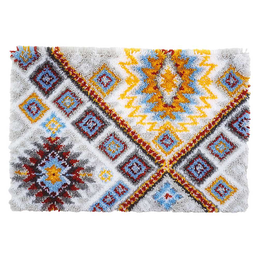 Rug: Ethnical Latch Hook Kit by Vervaco