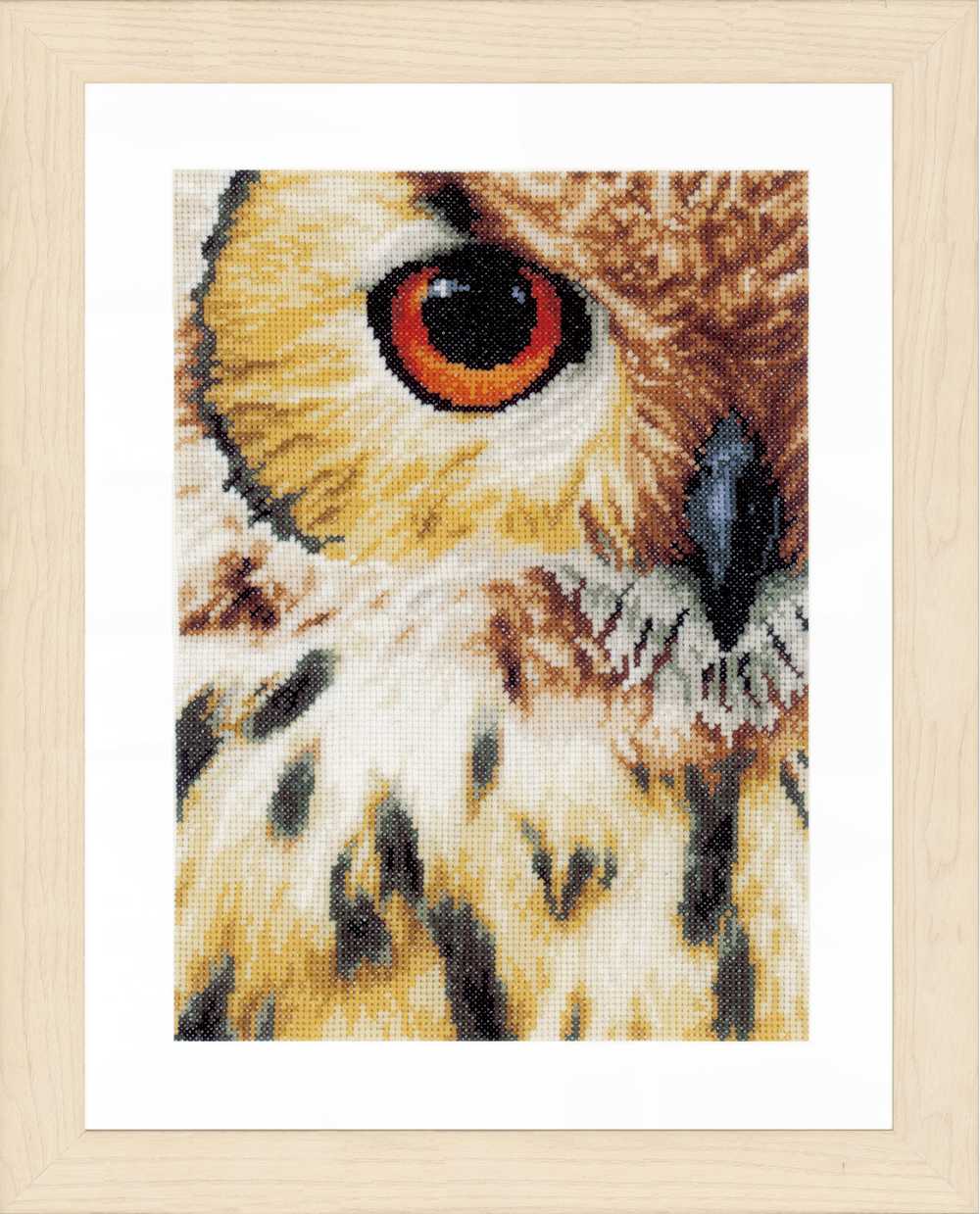 Owl Counted Cross Stitch Kit Kit  Lanarte