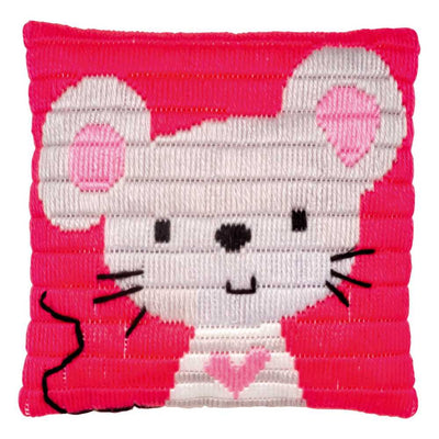 Vervaco Long Stitch Cushion Kit - Little Mouse