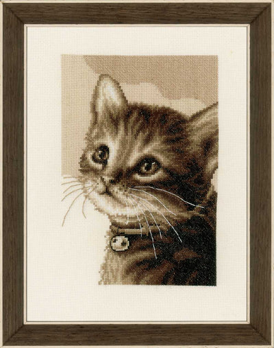 Kitten Cross Stitch Kit Kit Vervaco