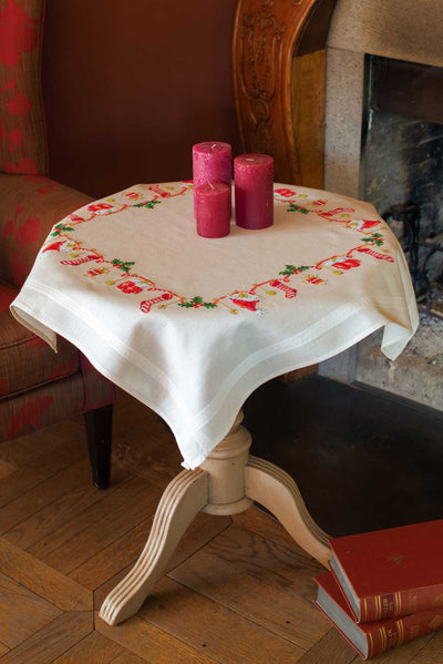 Vervaco Embroidery Tablecloth Kit - Christmas