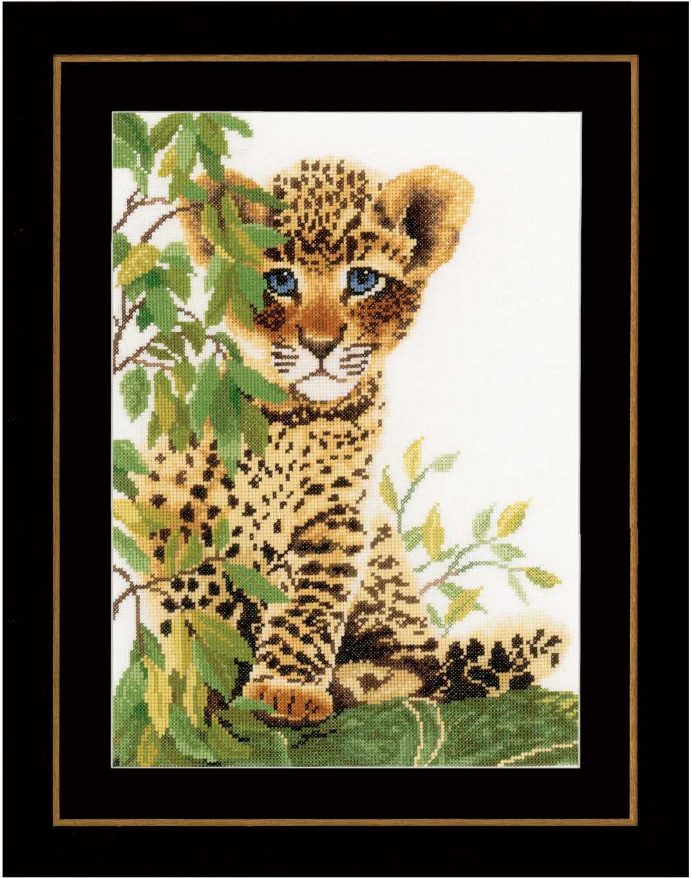 Lanarte Cross Stitch Kit - Little Panther (Evenweave)