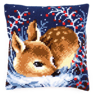 Little Deer Cushion Front Cross Stitch Kit Vervaco