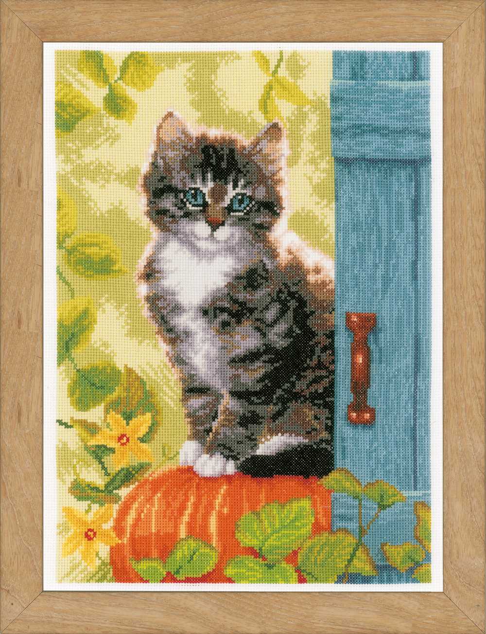Vervaco Cross Stitch Kit - Cat and Pumpkin