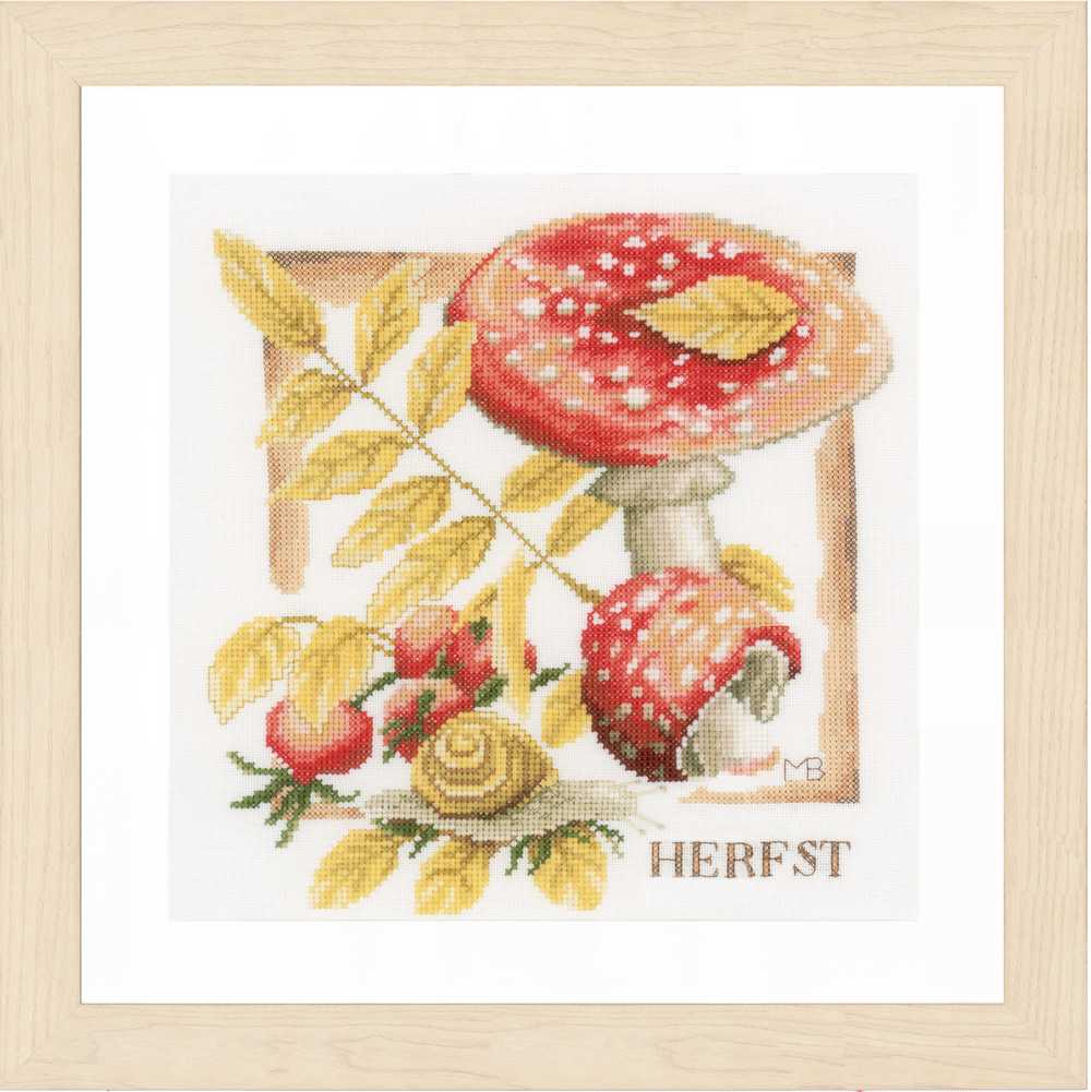 Fall (Evenweave) Counted Cross Stitch Kit Lanarte