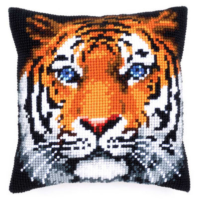 Tiger Cushion Front Cross Stitch Kit Vervaco