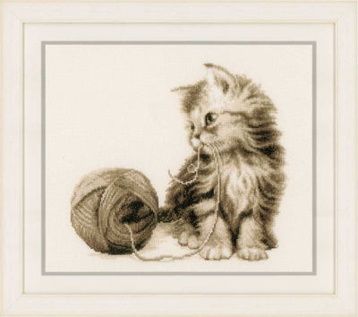 Kitten Cross Stitch Kit Vervaco