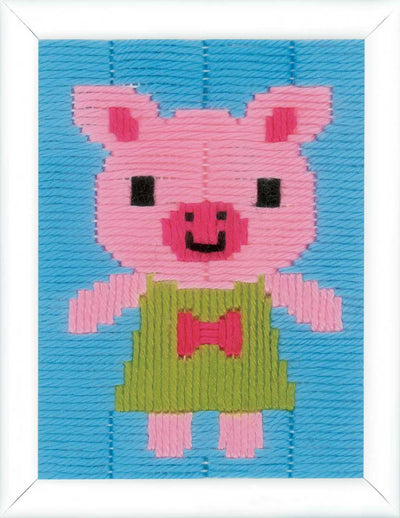 Pig Long Stitch Kit Vervaco