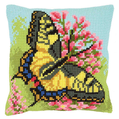 Vervaco Cross Stitch Cushion Kit - Butterfly