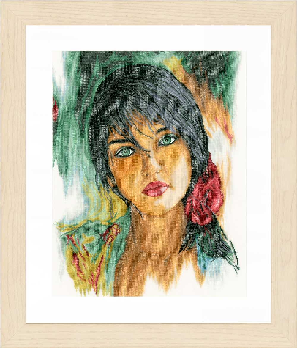 Lanarte Cross Stitch Kit - Feelings (Linen)