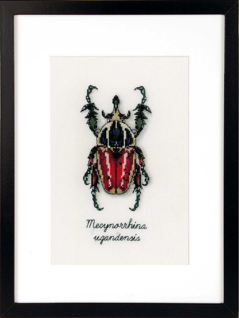 Red Beetle Cross Stitch Kit Vervaco