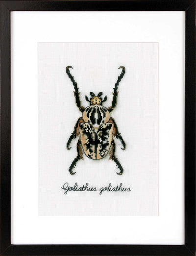 Beige Beetle Cross Stitch Kit Vervaco