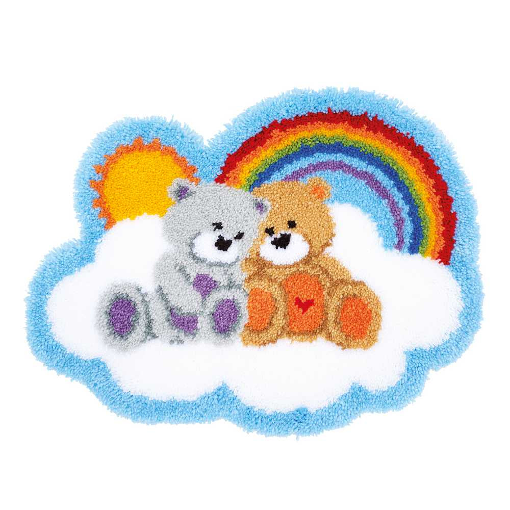 Rug: Shaped: Care Bears Latch Hook Kit Vervaco