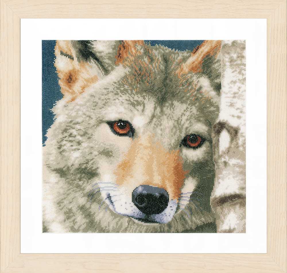 Lanarte Cross Stitch Kit - Wolf (Evenweave)