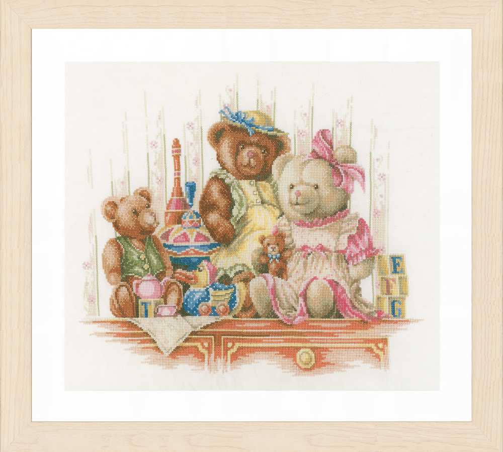 Lanarte Cross Stitch Kit - Bears and Toys