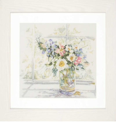 Bouquet of Flowers Counted Cross Stitch Kit  Lanarte