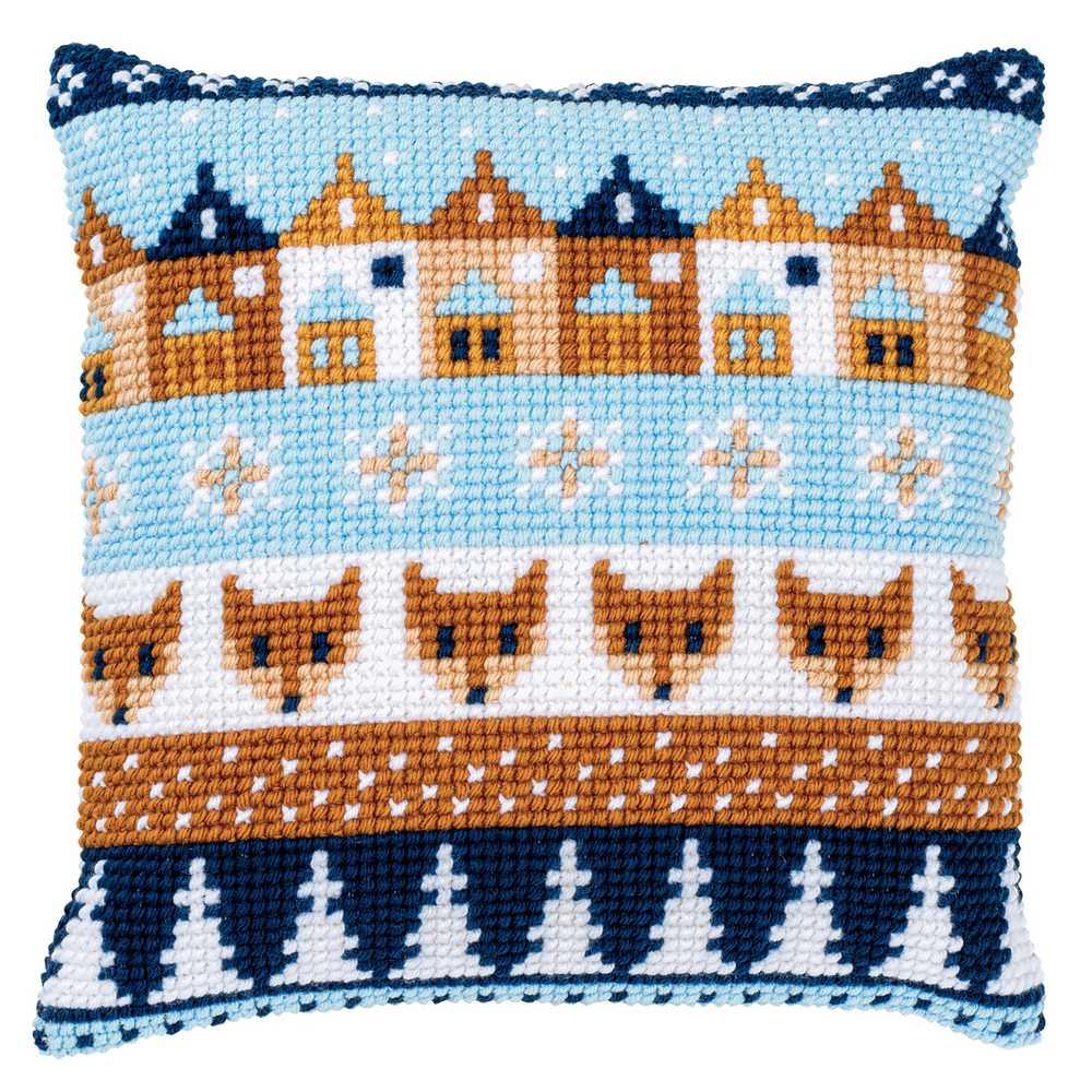 Vervaco Cross Stitch Cushion Kit - Winter Motifs