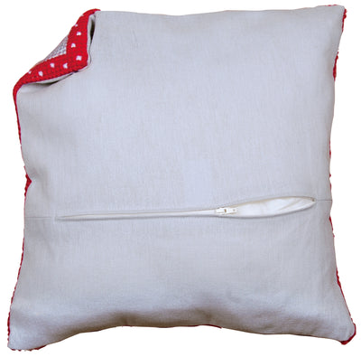 Grey Cushion Back with Zipper by Vervaco 45 x 45cm