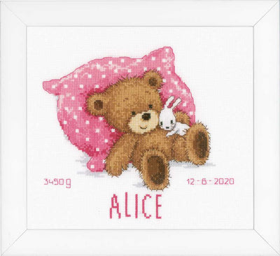 Sweet Bear Cross Stitch Kit - Vervaco