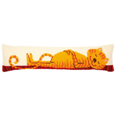 Vervaco Cross Stitch Kit - Funny Cat Draught Excluder Kit
