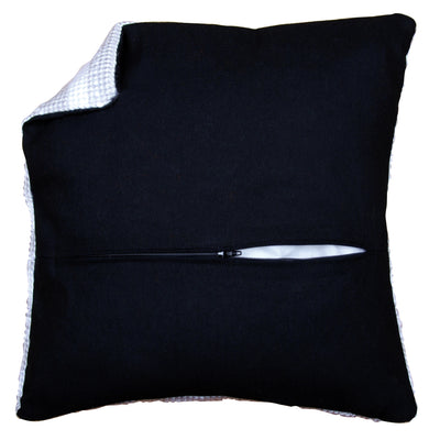 Black Cushion Back with Zipper by Vervaco 45 x 45cm