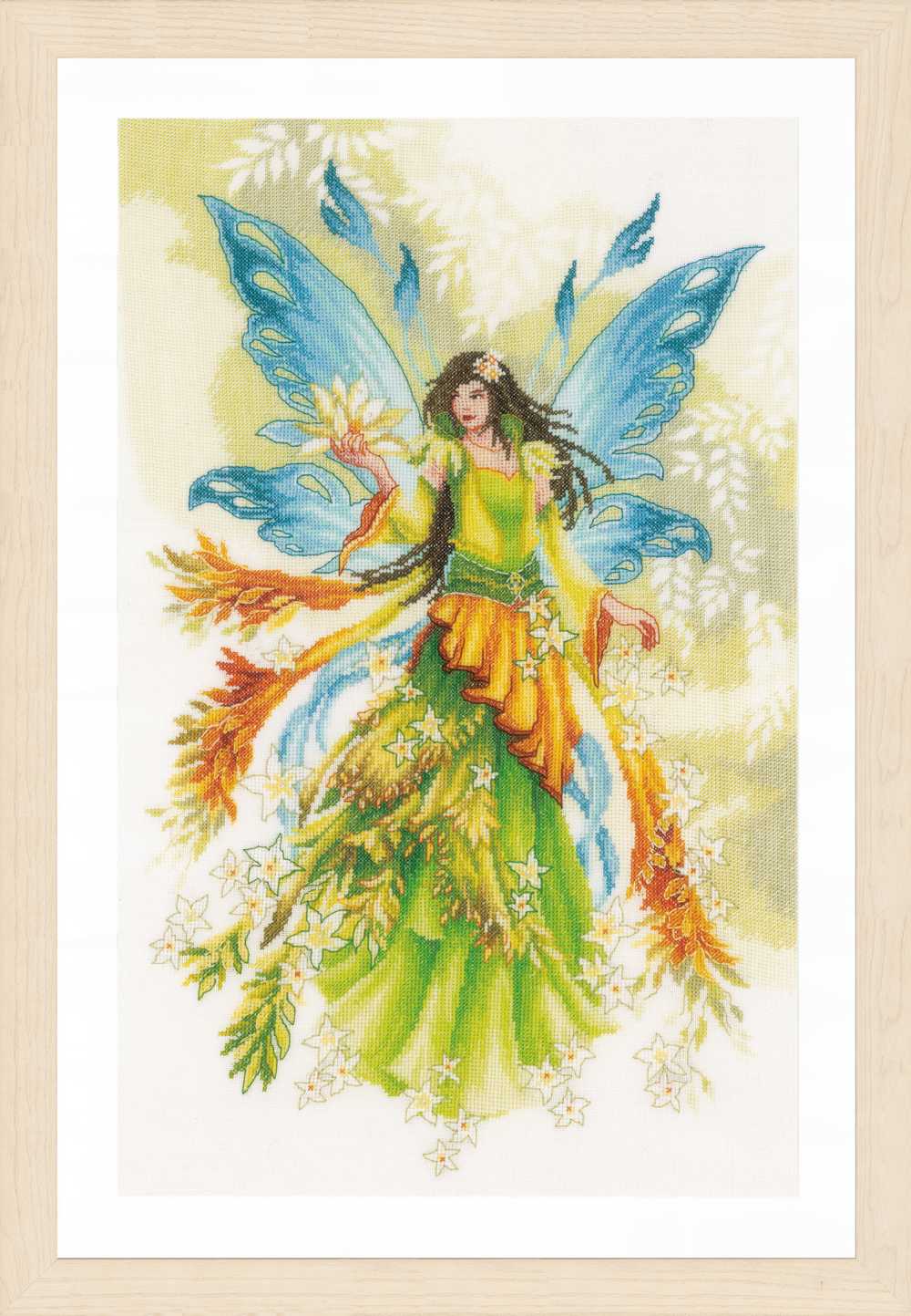 Lanarte Cross Stitch Kit: Fantasy Elf Fairy (Linen)