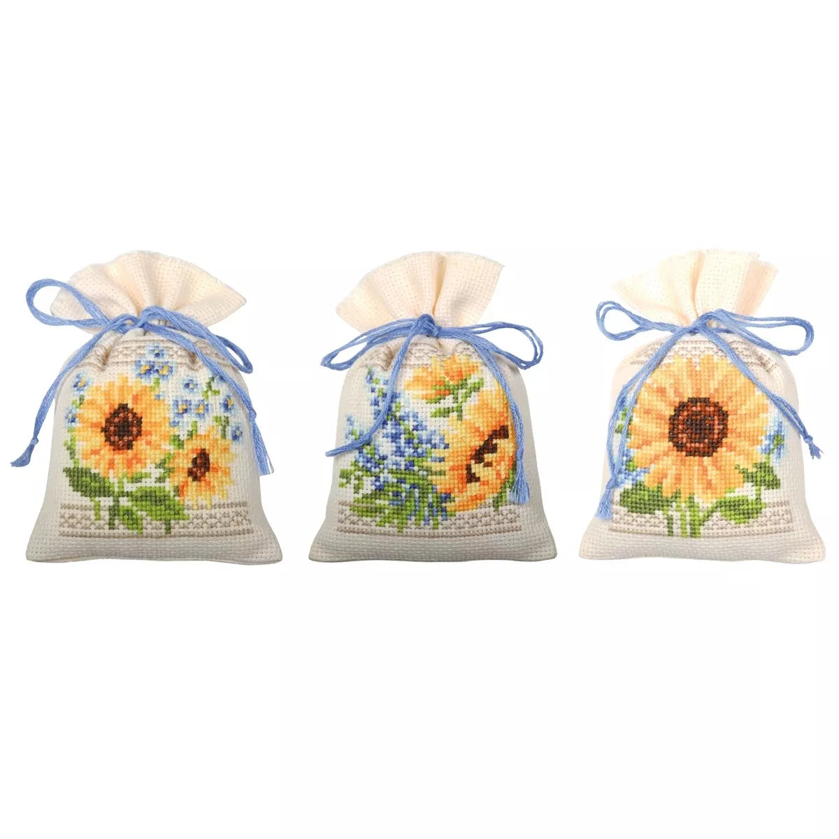 Sunflowers Bags Cross Stitch Kit Vervaco