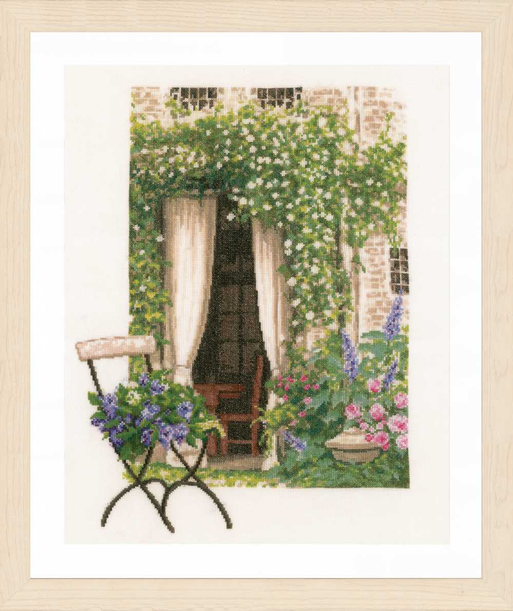 Our Garden View Counted Cross Stitch Kit Lanarte