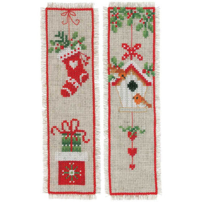 Vervaco Cross Stitch Bookmarks Set 2 Kit - Christmas Motif