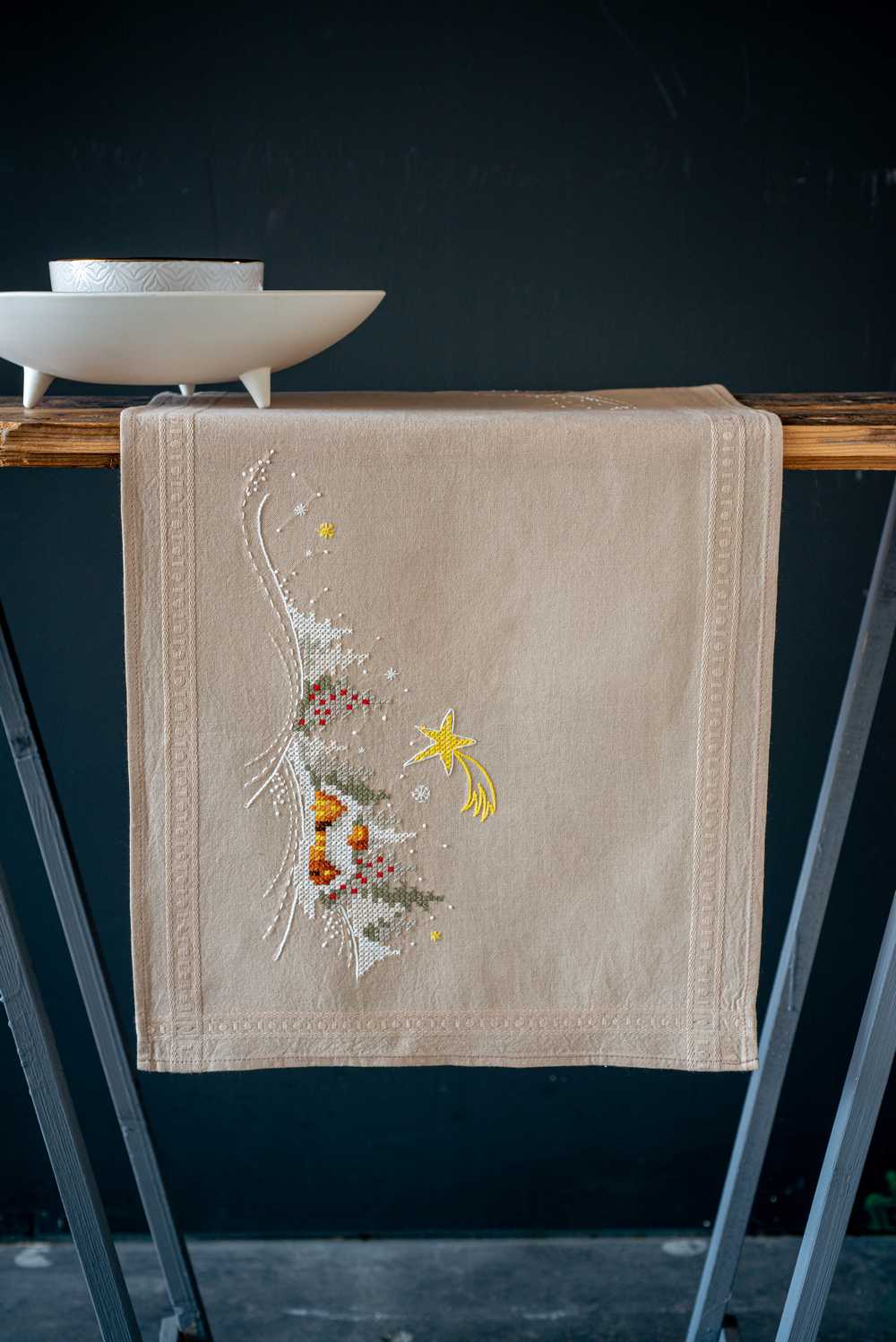 Vervaco Embroidery Kit - Winter Landscape Table Runner