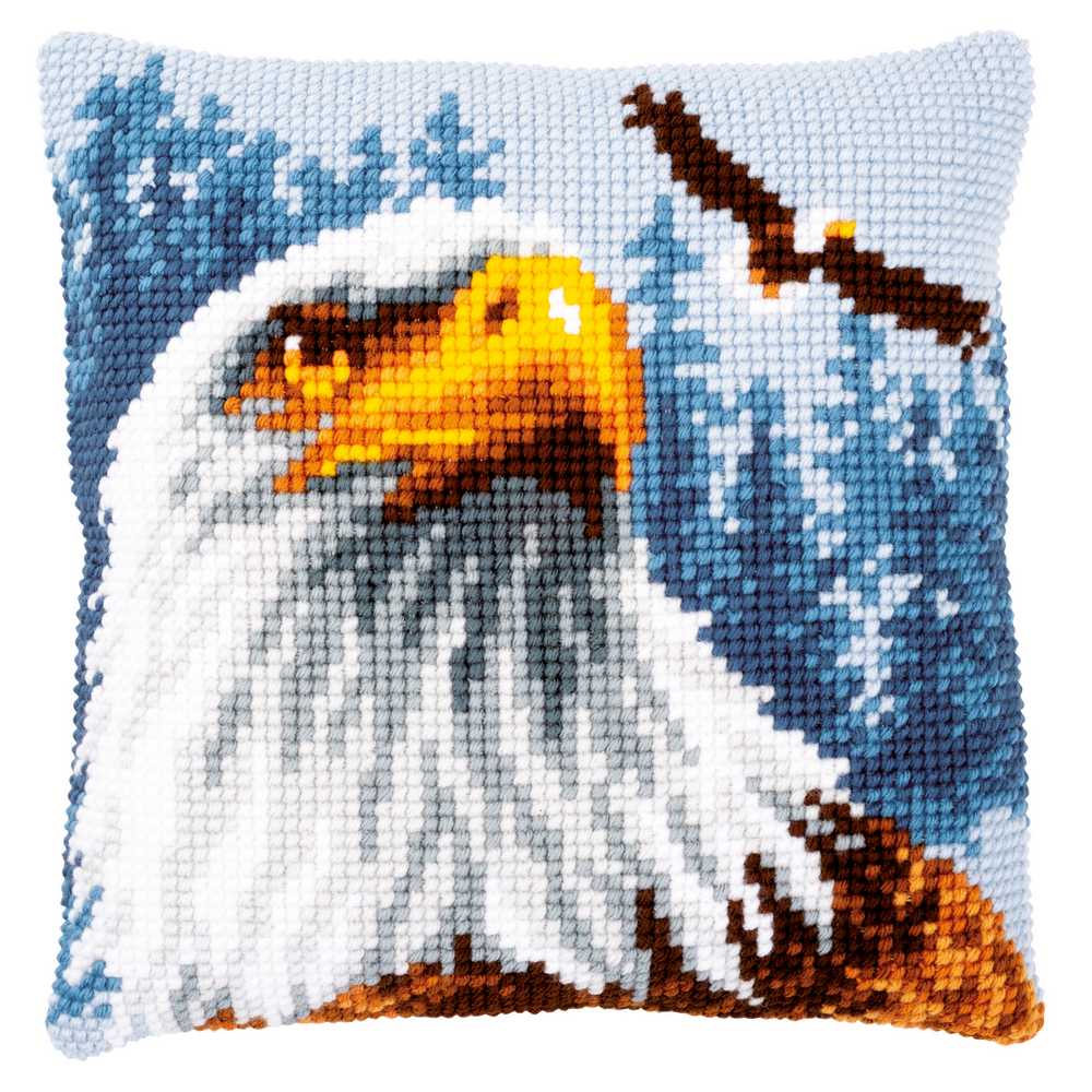 Eagle Cushion Cross Stitch Kit - Vervaco