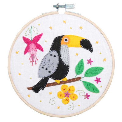 Vervaco Embroidery Kit with Hoop: Toucan