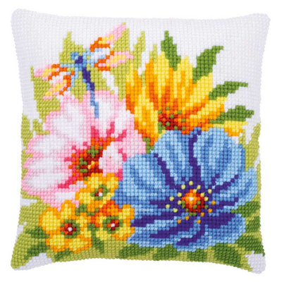 Colourful Spring Flowers Cross Stitch by Vervaco