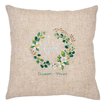 Vervaco Cross Stitch Cushion Kit - Love