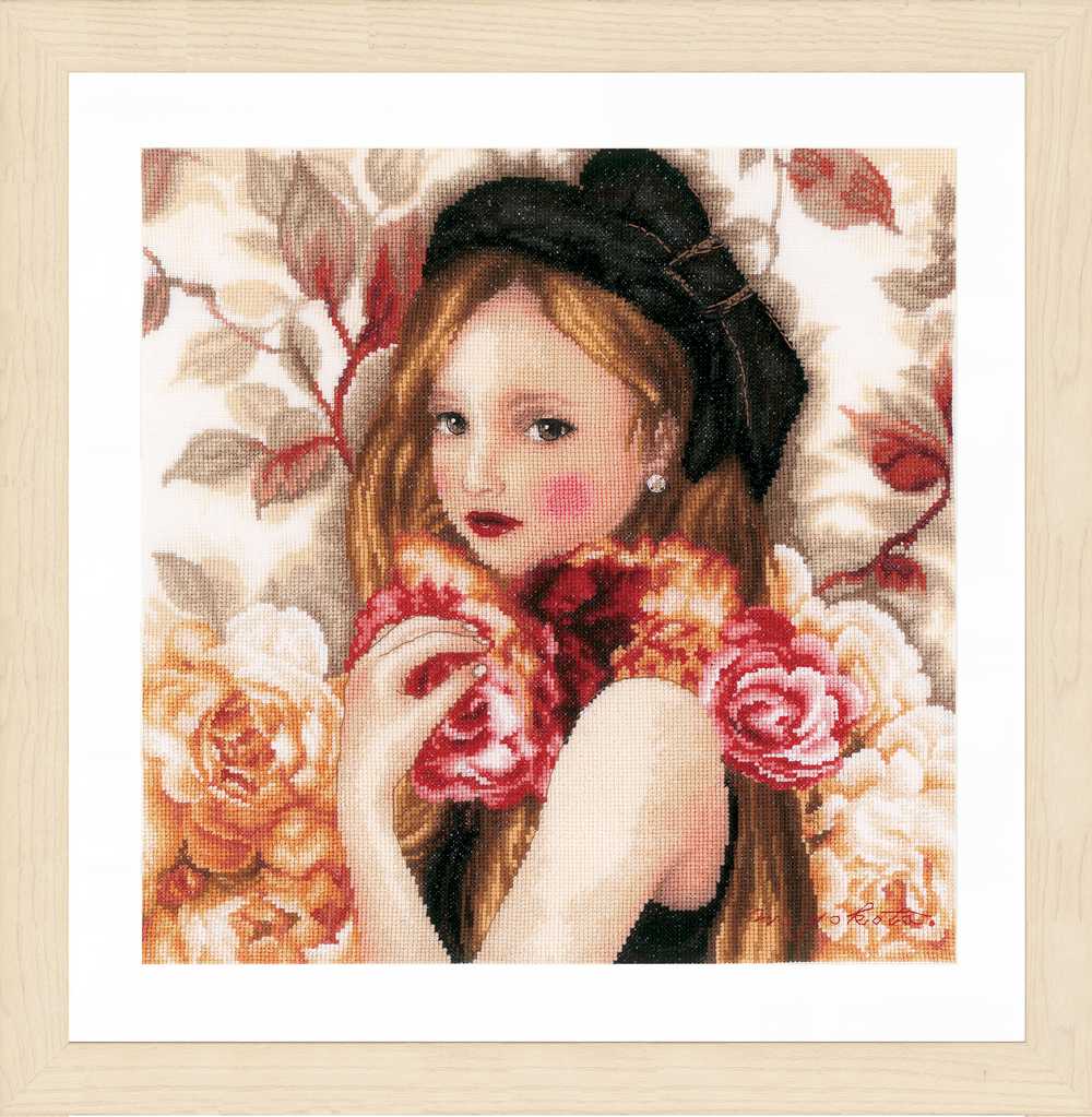 Lanarte Cross Stitch Kit - I Hold Roses