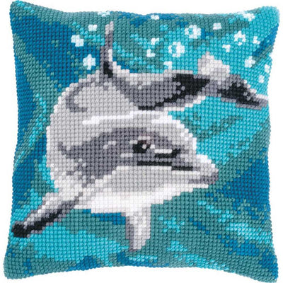 Dolphin Cushion Cross Stitch Kit Vervaco