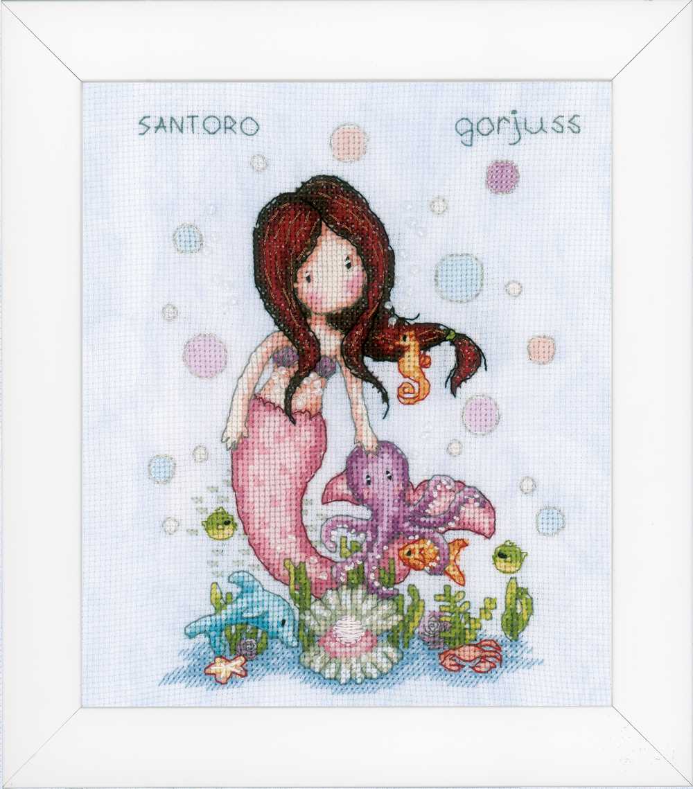 Gorjuss Nice to Sea You Cross Stitch Kit - Vervaco