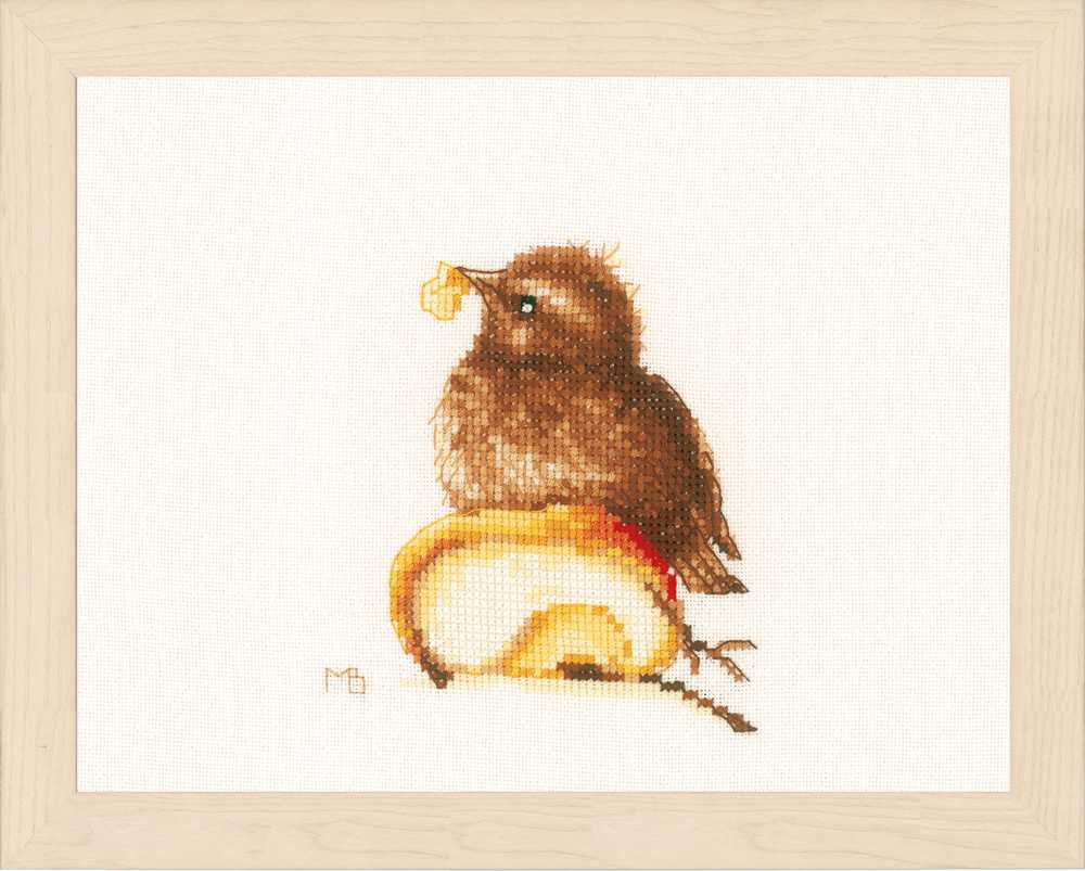 Lanarte Cross Stitch Kit - Young Blackbird