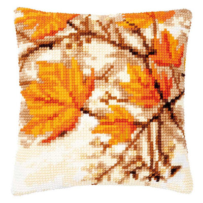 Vervaco Cross Stitch Cushion Kit - Autumn Leaves