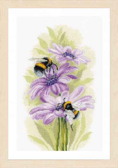 Lanarte Cross Stitch Kit - Dancing Bees (Evenweave)