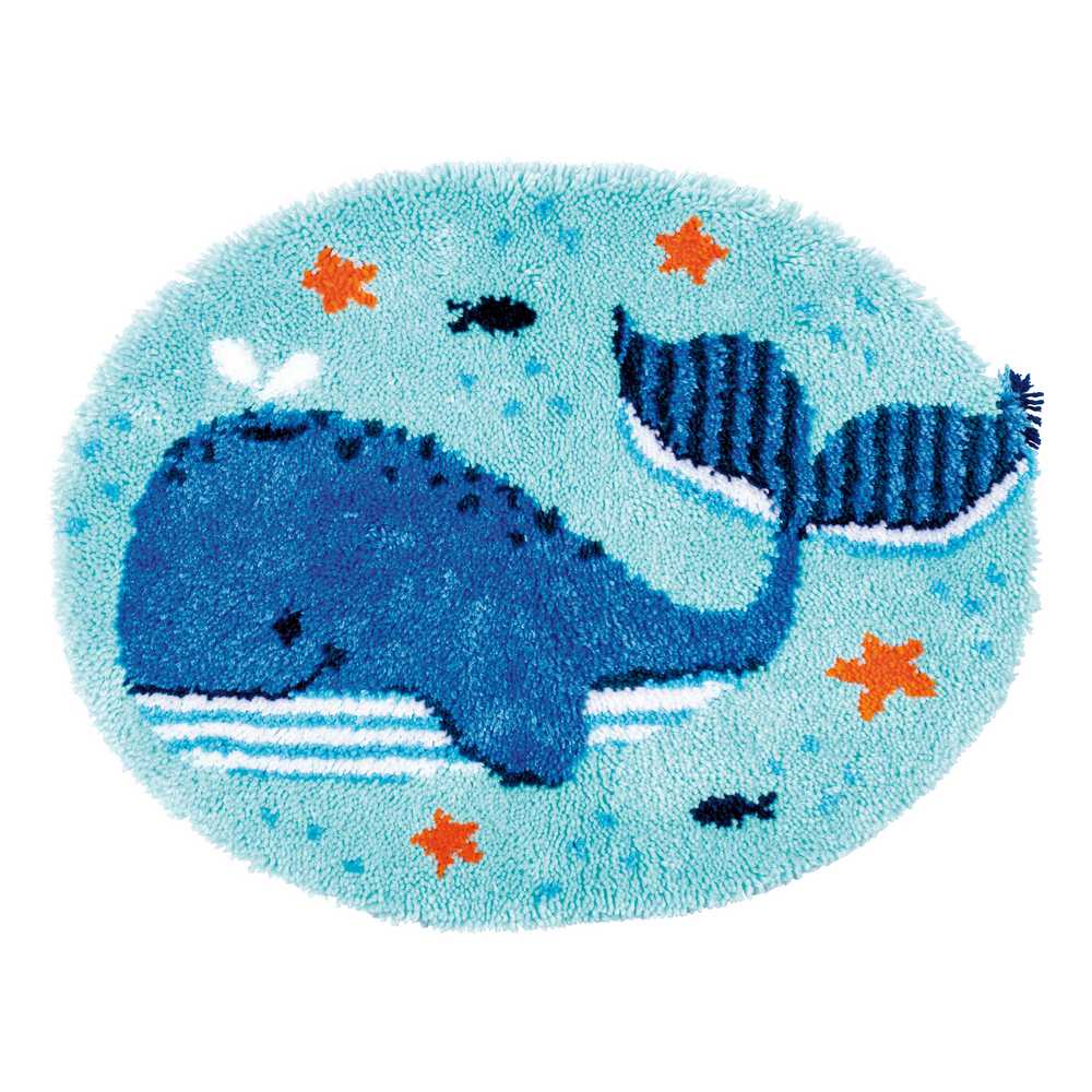 Vervaco Latch Hook Kit - Whales Fun Rug