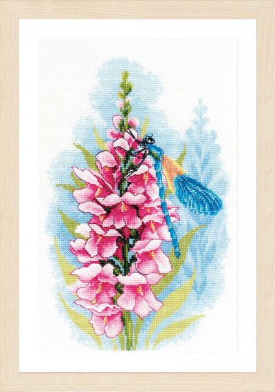 Lanarte Cross Stitch Kit - Dragonfly's Treasure (Evenweave)