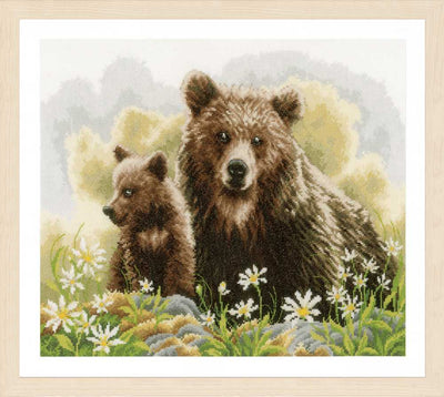 Lanarte Cross Stitch Kit - Bears in the Woods